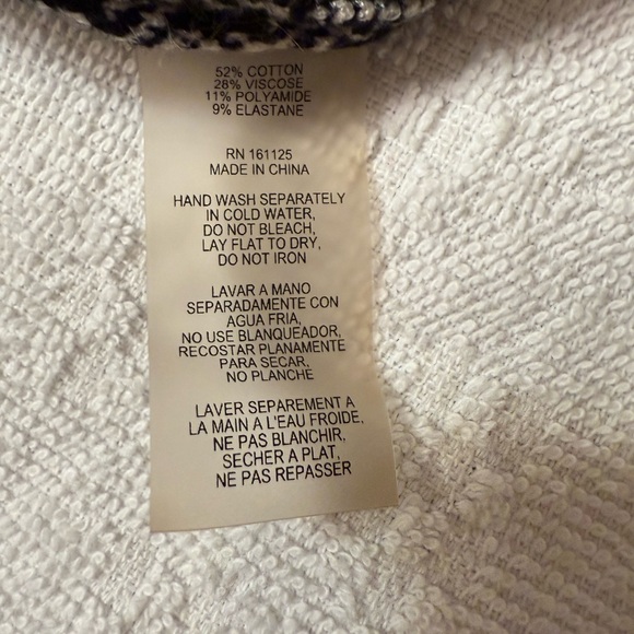 Sioni Plaid Black and White Women's Sweater size S - Picture 5 of 5